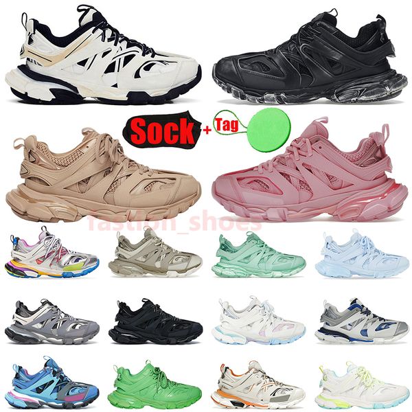 

2024 Fashion Tracks Runner Platform Brand Casual Shoes Mens Women Luxury Track 3 3.0 Famous Designer Sneakers Vintage Plate-forme Tess.s. Gomma Leather Trainers Size 46, B2 white 36-46