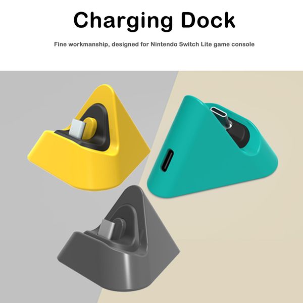 Portable Charging Dock for Nintendo Switch Lite Charger Base for NS Switch Lite