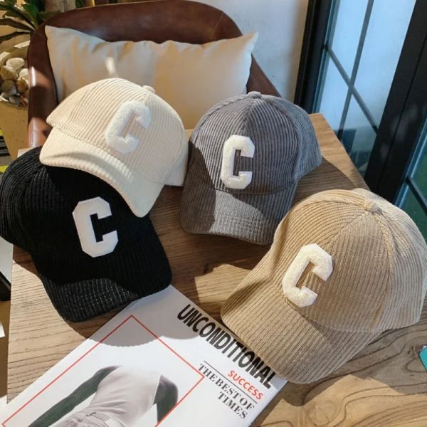 

Fashion Corduroy Baseball Cap Ladies Letter C Snapback Hat Women Shopping Dress Up Adjustable Casual Caps Hip Hop Hats 2022 New, Select