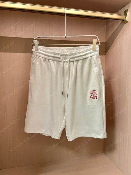 

Designer Mens Shorts Summer Clothing Brunello Men Short pants White Casual Beach Pant Cucinelli, Black