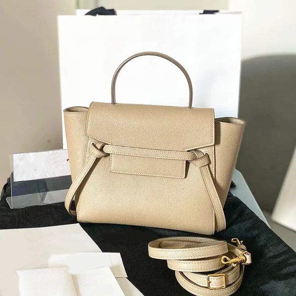

shoulder bag luxurys handbag fashion lady Designer bag womens pochette real Leather clutch purse crossbody bags man top handle white bags strap, Black