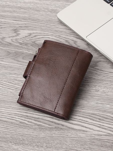 

High quality men designer wallet cross-border hot selling business large capacity multi card slot wallet classic fashion credit card bag and handbag, Black