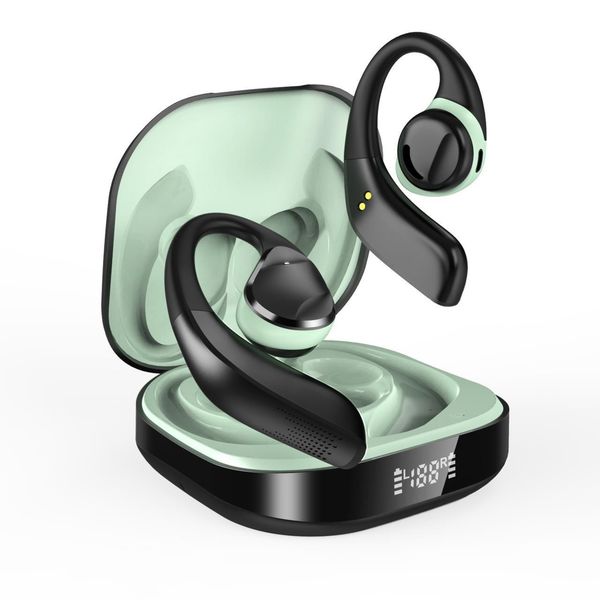 

do not enter the ear 5.3 Air conduction for painless and long-lasting wear, high-end Bluetooth waterproof earphones, Green