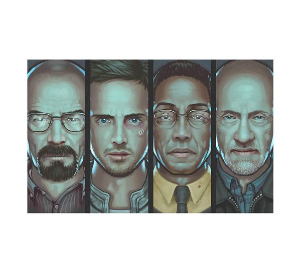 

Breaking Bad Poster Pinkman Walter White Wall Art Decoration Poster Canvas Print