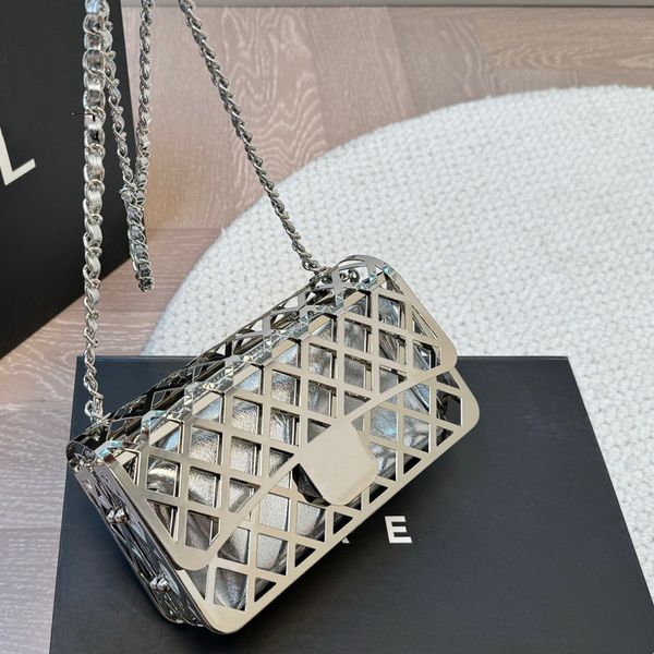 

CF Medium Quality Designer Bag 10A Quality Diagonal Straddle Bag Single Shoulder Bags Summer Backpack Minimalist Style Crossbody bags, Silver