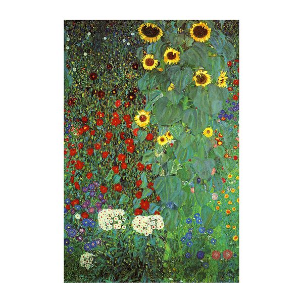 

Gustav Klimt Fine Art Poster Print Farm Garden with Sunflowers Wall Art Decoration Poster Canvas Print