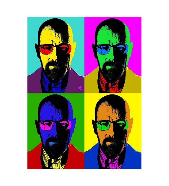 

Breaking Bad Poster Walter White Pop Art Wall Art Decoration Poster Canvas Print