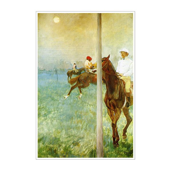 

Jockeys before the Race Edgar Degas Wall Art Decoration Poster Canvas Print