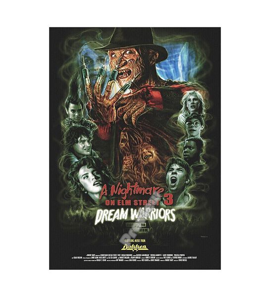 

A Nightmare On Elm Street Dream Warriors Classic Movie Posters Freddy Krueger Wall Art Decoration Poster Canvas Print