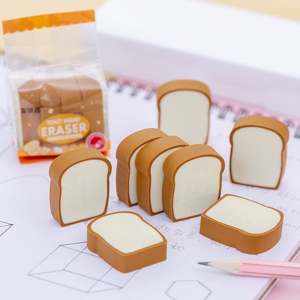 Toast Shape Eraser Kindergarten Children Prize Student Stationery Korean Cute Pencil Office & School Supplies