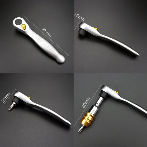Mini Ratchet Wrench Screwdriver Bit Set Multifunctional Special Shaped Slotted Phillips Screwdriver Hand Tools