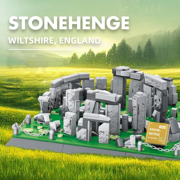 

Stonehenge 753PCS The Of Wiltshire England Building Blocks World Famous Architecture Bricks City Street View Toys Gifts For Kids