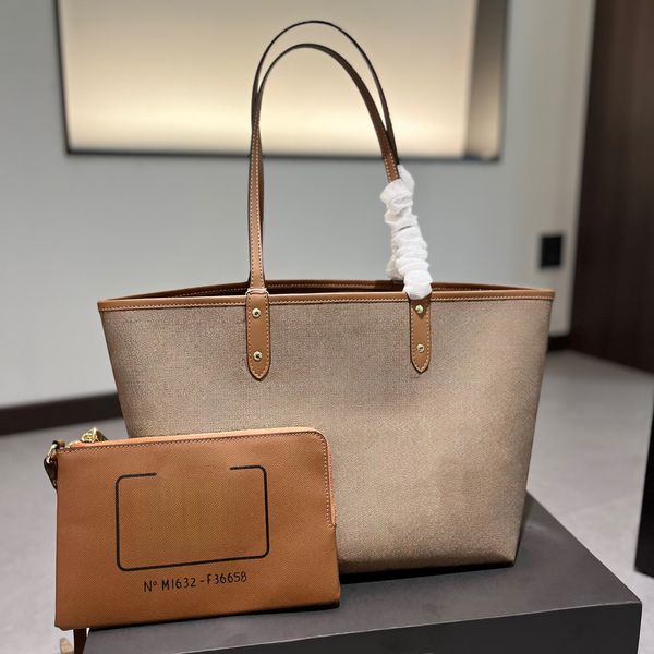 

City tote bag Pochette Designer Sacoche Fashion Tote Bag Handbag Canvas Shoulder Bag Denim Stripe Leather Clutch Crossbody Bags High Quality coachshoulder bag, #4