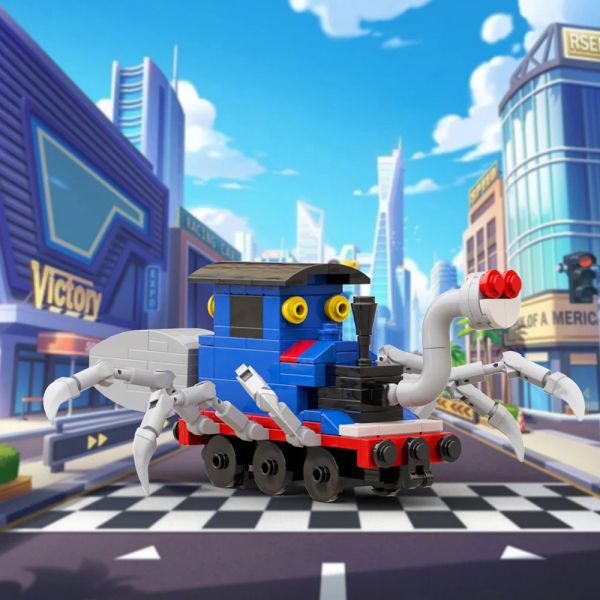

Choo Charles Choo Spider Train Building Blocks Set Horrors Game BUS EATER Car Animal Figures Bricks Model Toys DIY Children Gift