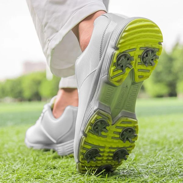 New Spikes Golf Shoes Men Waterproof Sneakers Outdoor Comfortable Walking for Golfers Size 46 47