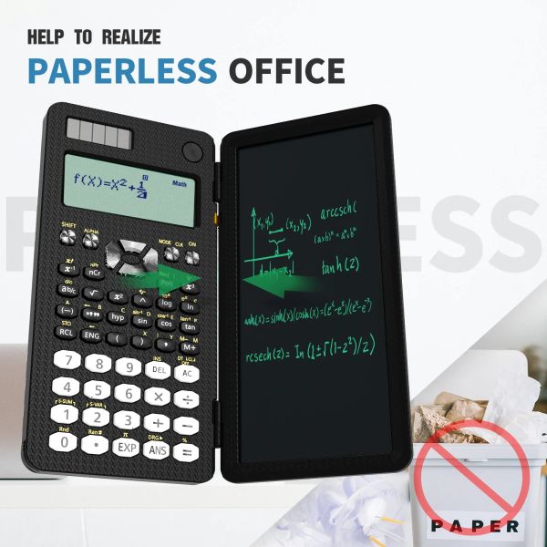 NEWYES Mini Scientific Calculator with Writing Tablet Calculators Notepad Memo Office Electronics School Supplies 991es Ms 82ms