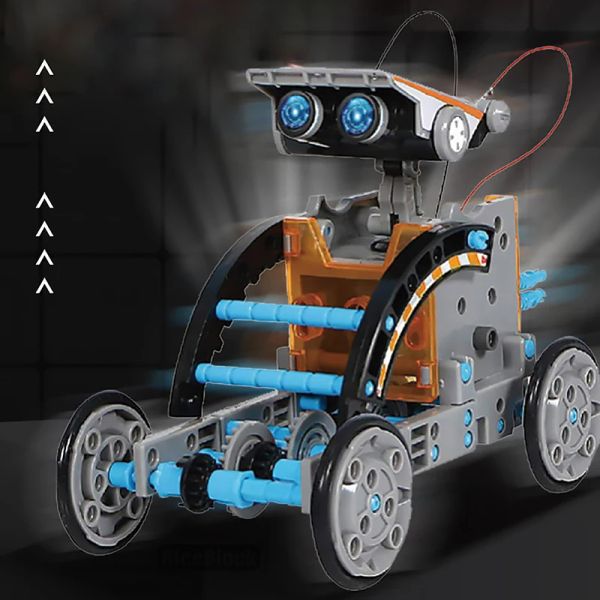 Solar Toy Robot Kits 12In1 Science Technology Novel Toy Diy Electric Building Toy Free Solar Energy Educational Toys for Kids
