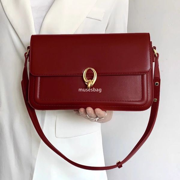

Light luxury, high-end, festive wedding bag, casual and fashionable banquet stick bag, single shoulder underarm small square bag, versatile and niche package, Red