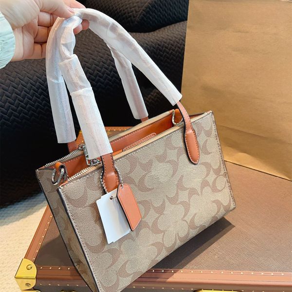 

Coachshoulder Bags Coachly Women Designer Shoulder Crossbody Tote Handbag With Wallet Clutch Fashion High Quality Large Capaci, Coffee