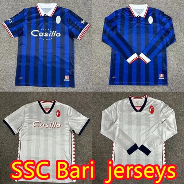 

23 24 SSC Bari Mens Soccer Jerseys BOTTA W.CHEDDIRA D'ERRICO MAIELLO SCAVONE Home Away 3rd 4th Special Edition Goalkeeper Football Shirt Adult Short Sleeve, Black