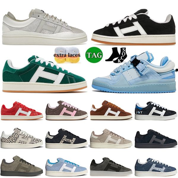 

Suede Leather Designer Gazzelles 00s 00 Forum Low Bad Bunny Casual Shoes Wales Bonner Pony Leopard Low Vintage Crystal White Black Gum Sports Sneakers Trainers, D34 olive green 36-45