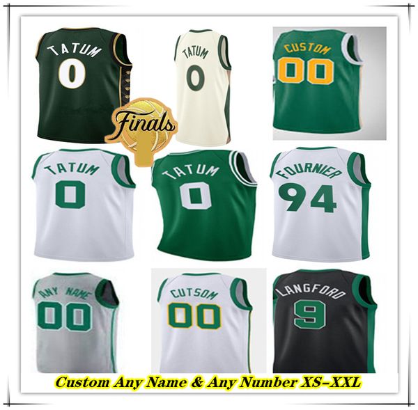 

Printed Finals Basketball Jersey Jayson Tatum Jaylen Brown Kristaps Porzingis Derrick White Jrue Holiday Al Horford Pritchard Garnett Pierce Bird Russell Men Kids, Men green with final patch