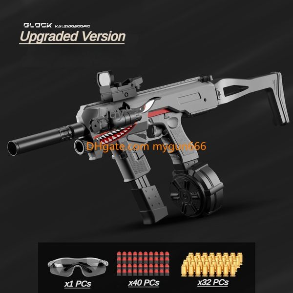 

Deformable DIY The 5 Gen G18 Carbine Double Shape Soft Bullet Gun Manual Launcher Shell Ejected Flashlight Silencer with Drum Accessories Outdoor Cs Pubg Game