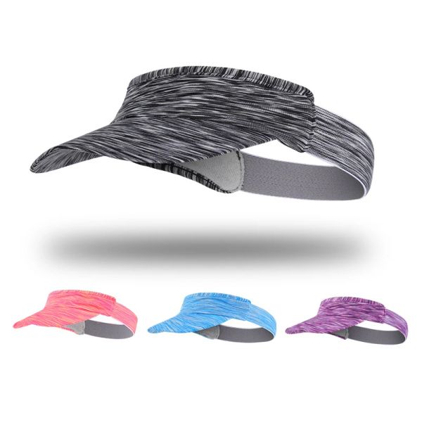 

Summer Sports Visor Cap Outdoor Sunshade Men Women Breathable Sweat Absorption Colorful Cycling Running Elastic Peaked Cap, Select