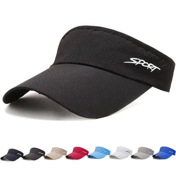 

Fashion Solid Color UV Protection Sun Hat Women Summer Sunscreen Visor Hat Sports Running Tennis Golf Cap Empty Top Hat, Select