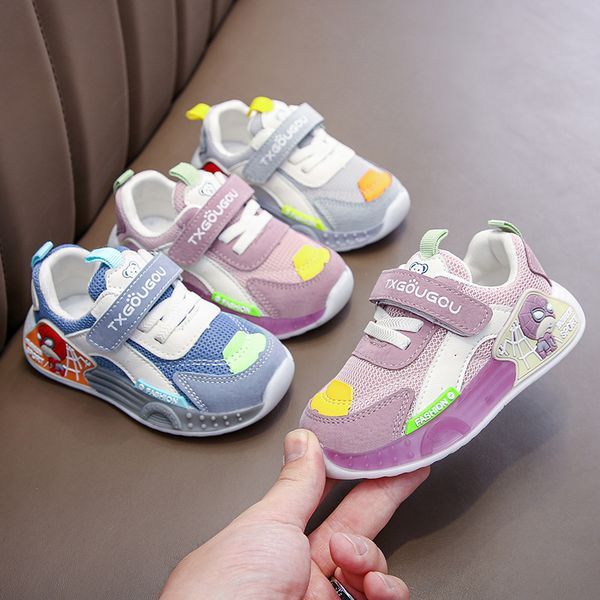 

Designer Children Versatile Sneakers Baby Toddler Soft Shoes Breathable Infant Summer Shoes Boy Girl Shoes For Kids Tennis Shoes, Gray
