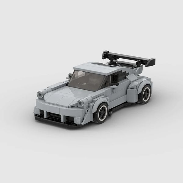 

Wide Moc RWB Speed Champions Racer Cars City Sports Vehicle Building Blocks Creative Garage Toys Christmas Gift