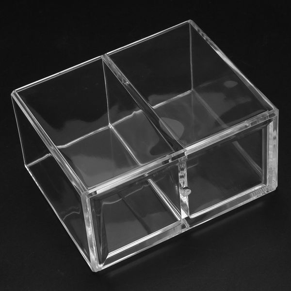 4X Clear Acrylic Makeup Brush Holder Pen Pencil Cup Holder Cosmetic Storage Case Desktop Stationery Organizer