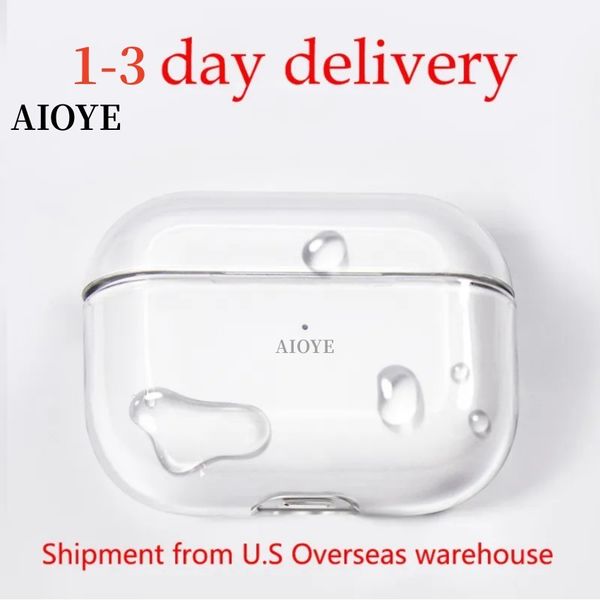 

For Airpods pro 2 air pods 4 3 Max Earphones airpod 4 Bluetooth Headphone Accessories Solid Silicone Cute Protective Cover Wireless Charging AIOYE Shockproof Case
