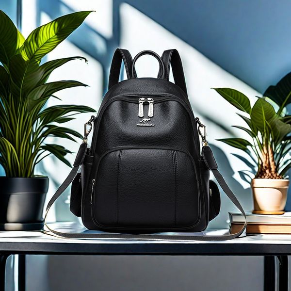 

wholesale shoulder bag 6 colors Joker solid color thick leather leisure travel backpack college style printed student backpacks simple embroidered handbag 790#, Khaki