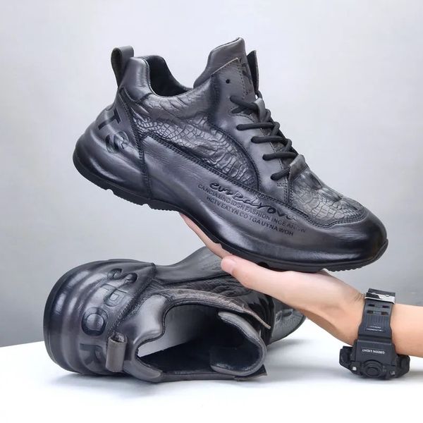 

shoe Elegant Male Fashionable Slip Resistant Booties Blending Contemporary Style and Endurance, Brown