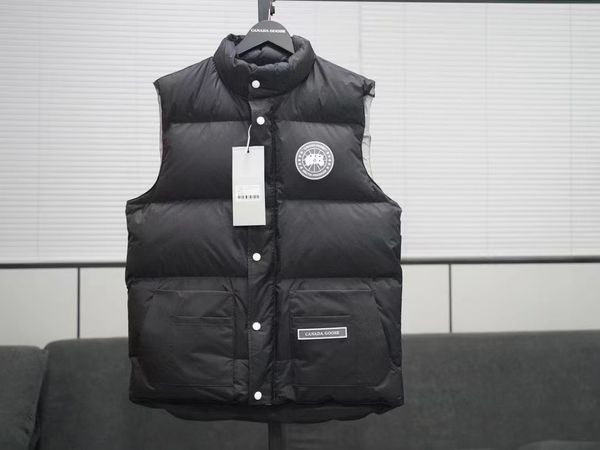 

Canadnian Designer Clothing Top Quality Goosess Mens Gilet Northern Lights White Label Down Womens Vest Winter Gilets Ladys Body Warmers coat XS-XXL Black