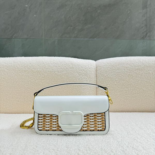 

Designer Bag High Quality Messenger Handbags Luxurys Fashion Womens CrossBody bagClutch Shoulder Bag Sheepskin and fabric handbags, Black2