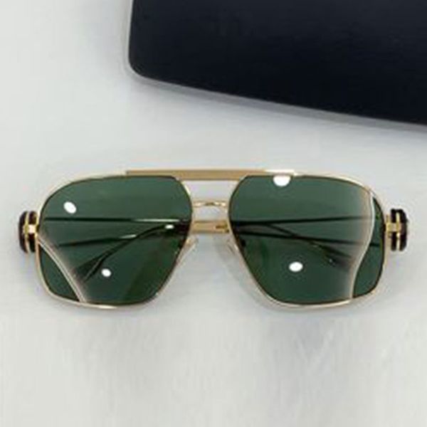 

Luxury designer Mens sunglasses 2269 Womens glasses retro brand gold metal square frame dark lenses leg logo design outdoor leisure sports glasses