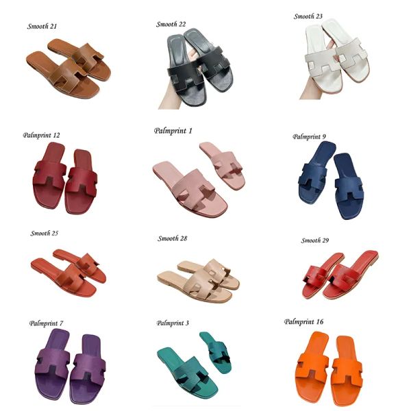 

2024 new style Best Quality Designer sandal lady Outwear Leisure Vacation beach slides flat bottom Slippers fashion Genuine Leather Slippers for Women size 35-42, Lightgreen