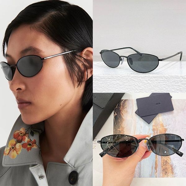 

Top Womens Designer Sunglasses SPRA59 Womens Glasses Retro Brand Cat Eyes Frame Design Black Thin Edge Frame UV400 High Quality Sunglasses