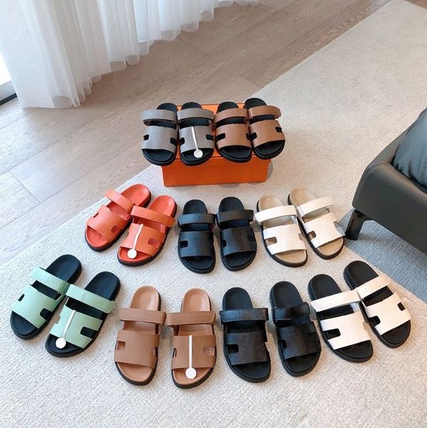 

designer sandals women famous slides sandale slippers womens platform luxury sliders shoes bottom flip flops casual beach sandal real leather with box 10A, Red