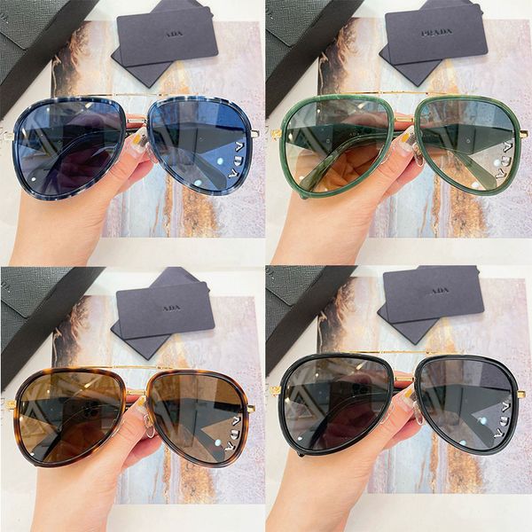 

Popular designer sunglasses Mens aviator sunglasses PR186 womens designer hollowed out lens design protective details inverted triangle design of mirror legs