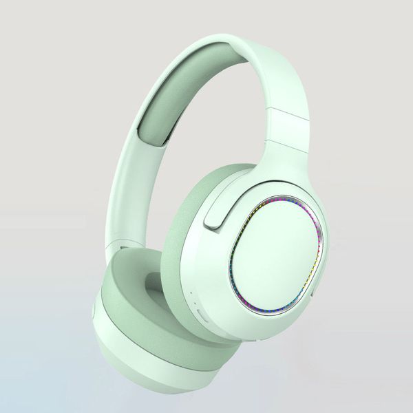 

New wireless Bluetooth 5.3 headphones full ear folding sports music private model headset, Blue