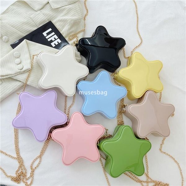 

Star Bag Cute Cartoon Bag New Bag Women's Crossbody Bag Fashion Chain Bag Girl Heart Shoulder Bag Mini Small Bag Advanced Portable Bag, White