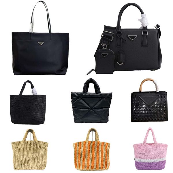 

Designer bag fashionable classic high-quality Lafite woven breathable large bag tote bag multi-color multiple travel and shopping shoulder bags 04, #13