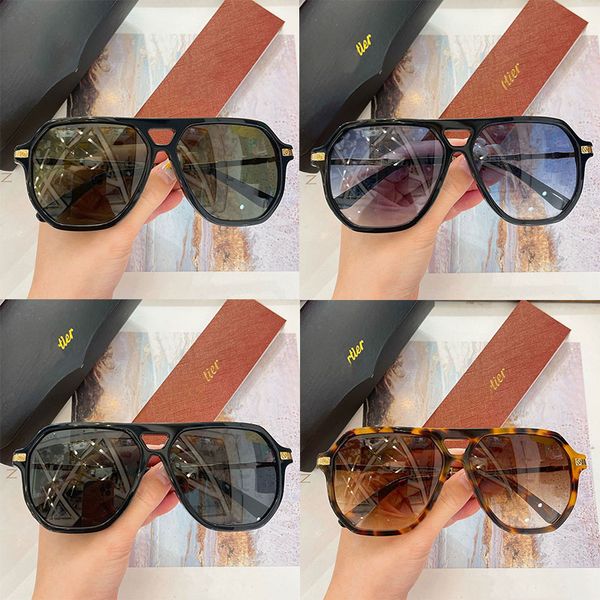 

Hot Mens designer sunglasses CT1126 Mens aviator sunglasses designer oversized square black UV400 protective lenses acetate frame with original eyeglass case