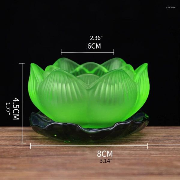 

Holders Candle 2 Pcs Colorful Glazed Lotus Leaf Candlestick Pillar Holder Tabletop Decor Home Furnishing Desktop Lighting Ornament El stick