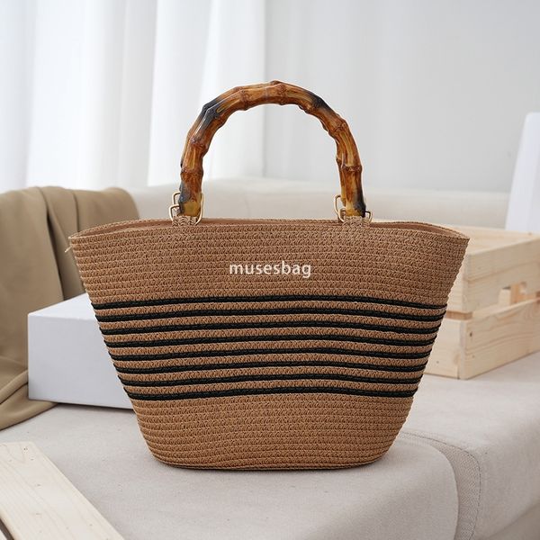 

Fashion straw woven bag for women's beach bag designer luxury mini shoulder bag retro women's high-quality handbag versatile large capacity women's bag, White