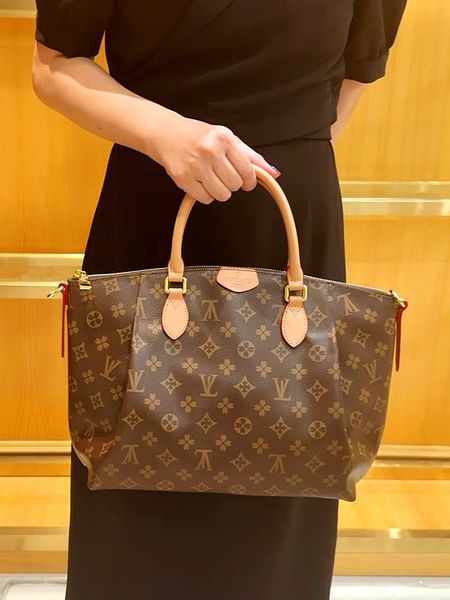 

2025 Designer Bags Women Shoulder Bag Hobos Purse Brown Old Flower The Tote Letter Genuine Leather Crossbody Handbag Lady Female Backpack Purse, Yellow flower 40780