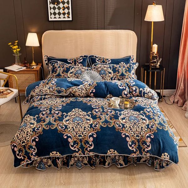 

Cozy Winter Bedding Set with Wool Blend sheet and Fluffy Duvet Cover 65, White